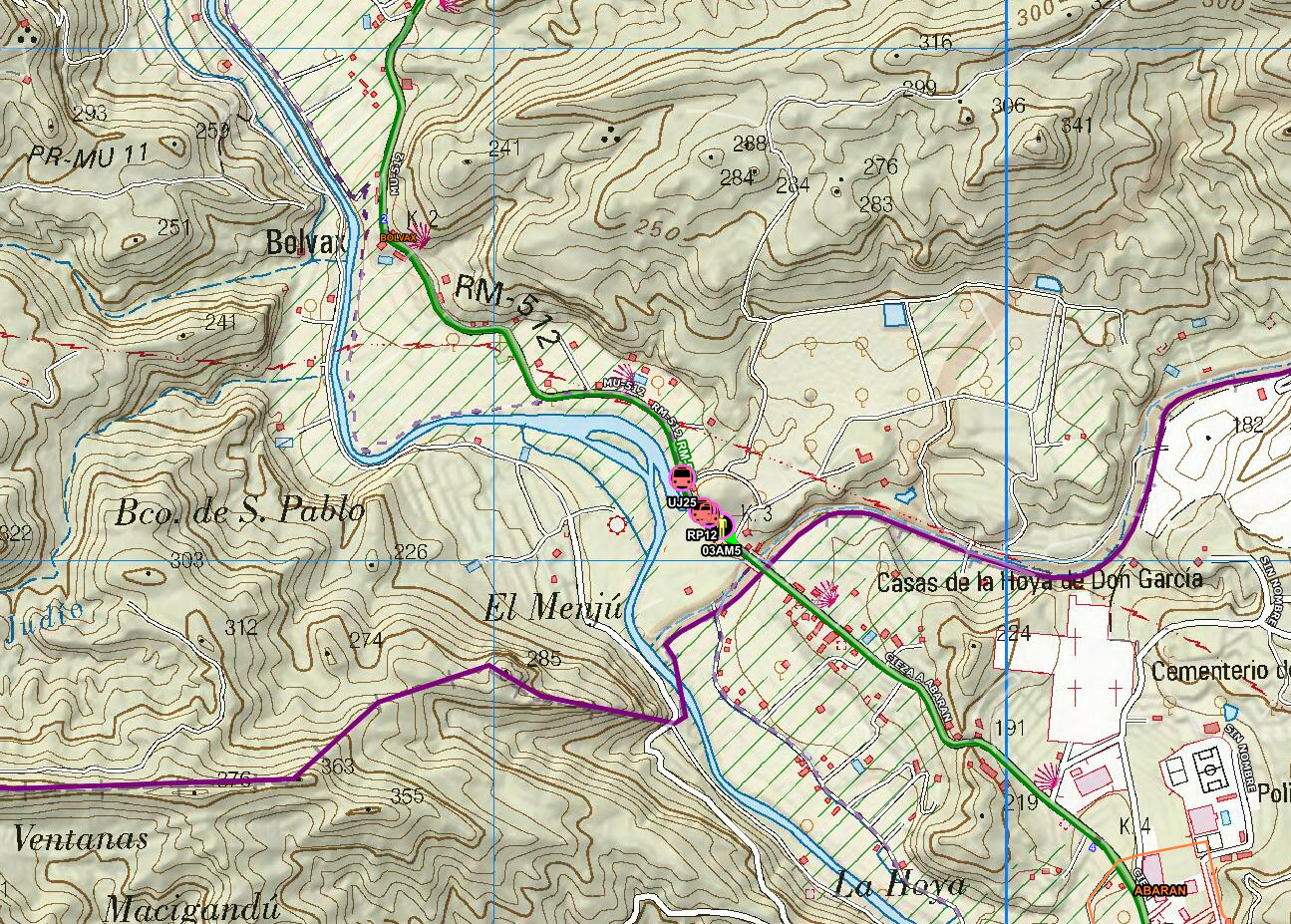 19 Incendio Menju mapa