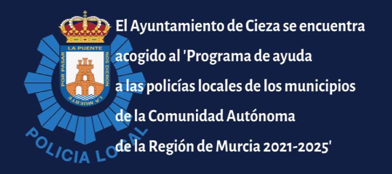 Programa de Ayudas de la CARM a las Policias Locales 2021-2025