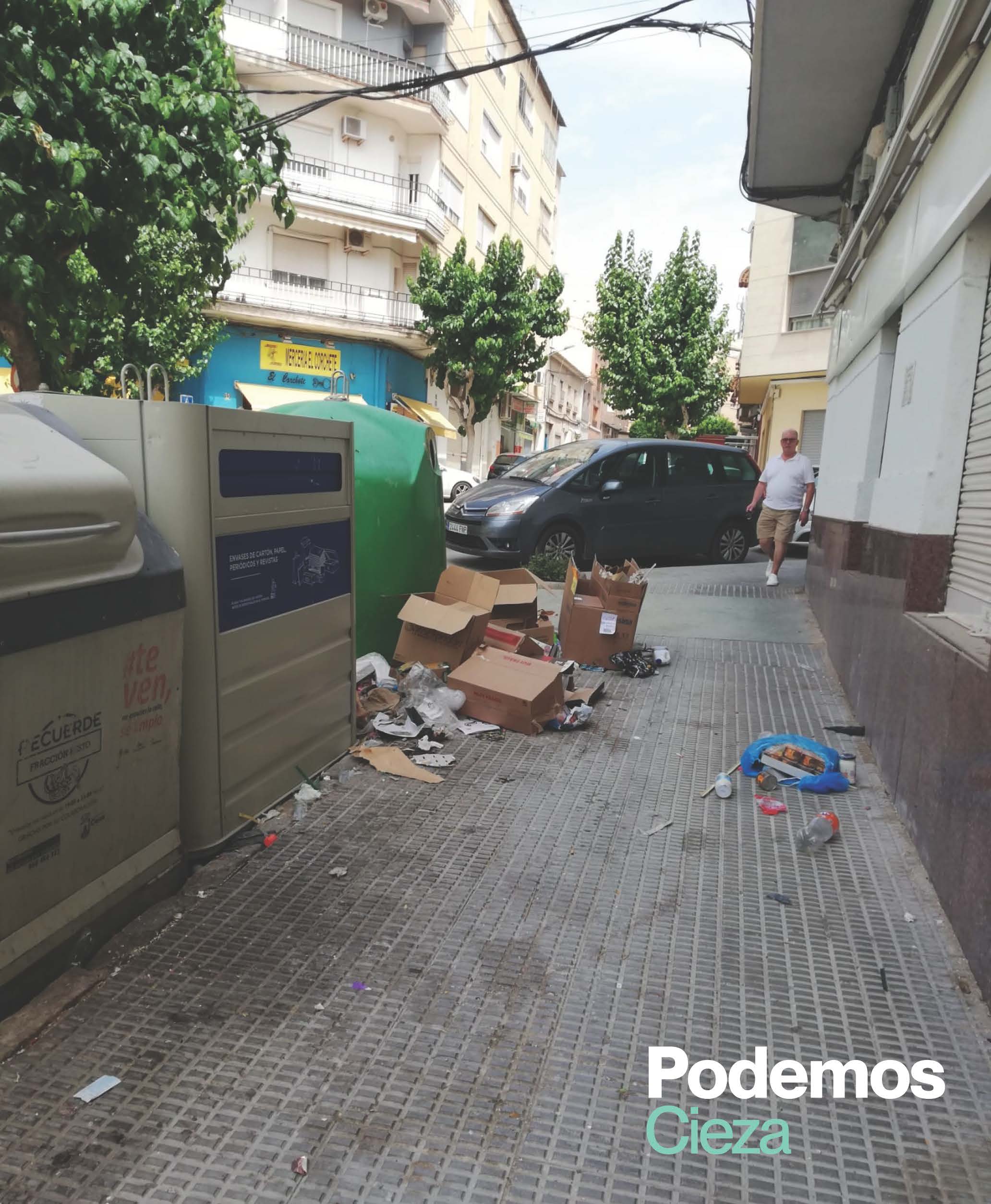 Imagen nota de prensa de Podemos Cieza. Retraso Plan de Limpieza 25.06.2025.